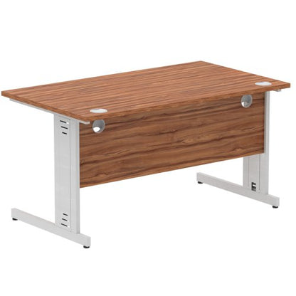 Impulse 1400x800 Walnut SL Cable Leg