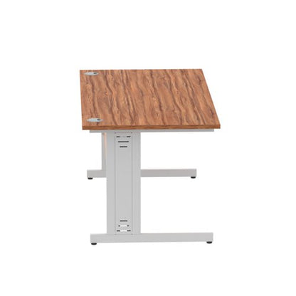 Impulse 1600x800 Walnut SL Cable Leg