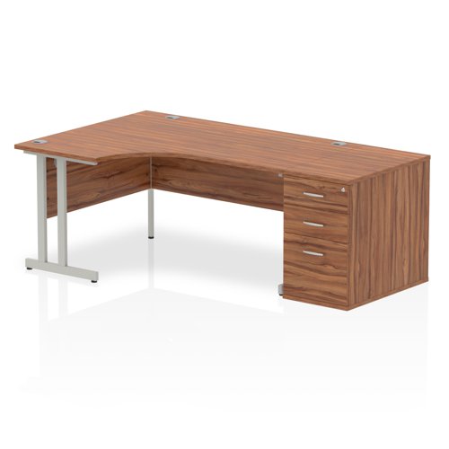 Impulse 1600mm LCres Walnut 800 Ped
