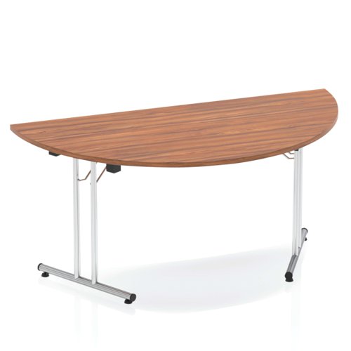 Impulse 1600 Fldg Semi Tbl Walnut