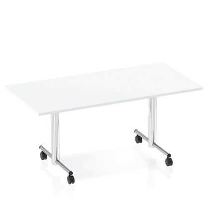 Impulse 1600mm Flip Top Rec Table WHT