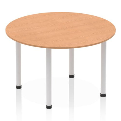 Impulse 1200 Round Tbl Oak SL Leg