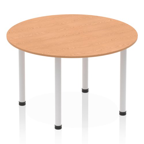 Impulse 1200 Round Tbl Oak SL Leg