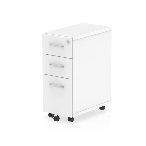 Impulse 3drw Narrow Pedestal WH