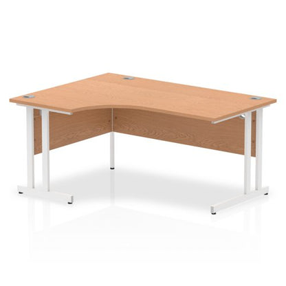 Impulse 1600 LCres Desk Oak WH Leg