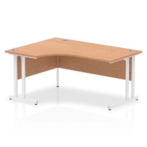 Impulse 1600 LCres Desk Oak WH Leg