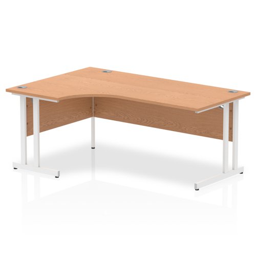 Impulse 1800 LCres Desk Oak WH Leg