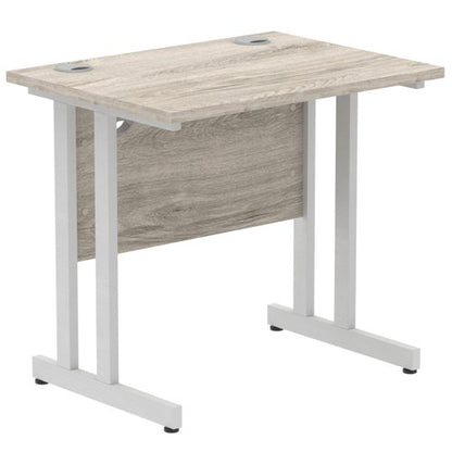 Impulse 800x600 Desk GY Oak SL Leg