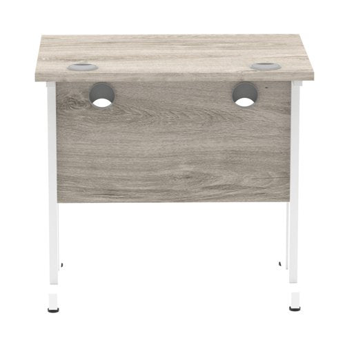 Impulse 800x600 Desk GY Oak WH Leg