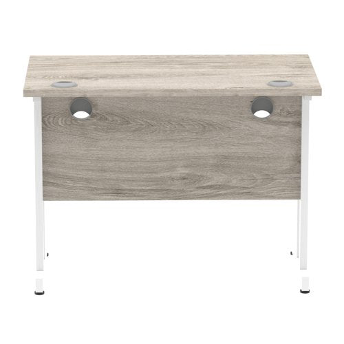 Impulse 1000x600 Desk GY Oak WH Leg