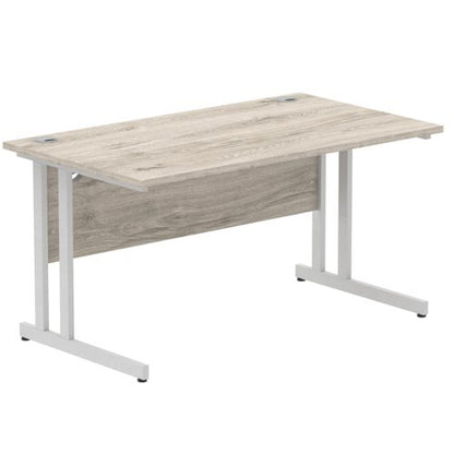 Impulse 1400x800 Desk GY Oak SL Leg