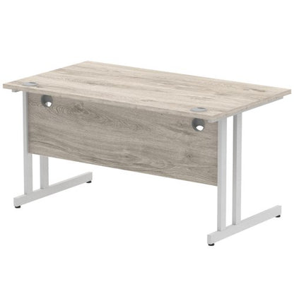 Impulse 1400x800 Desk GY Oak SL Leg