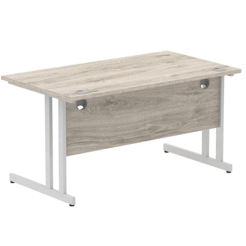Impulse 1400x800 Desk GY Oak SL Leg