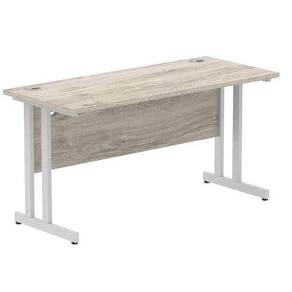 Impulse 1400x600 Desk GY Oak SL Leg