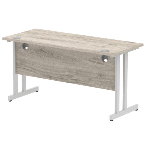 Impulse 1400x600 Desk GY Oak SL Leg