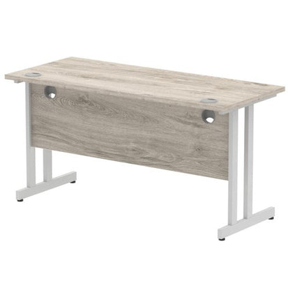 Impulse 1400x600 Desk GY Oak SL Leg