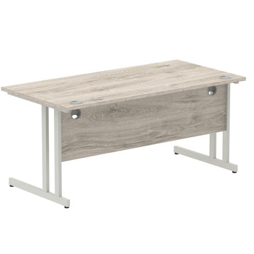 Impulse 1600x800 Desk GY Oak SL Leg