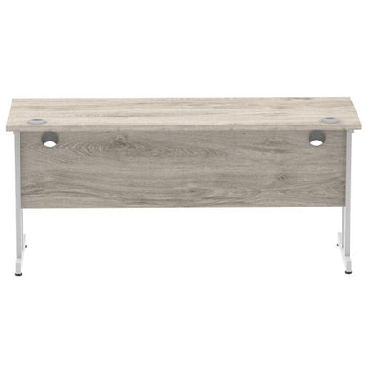 Impulse 1600x600 Desk GY Oak SL Leg