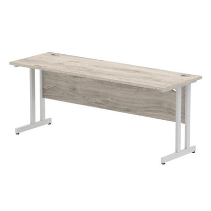 Impulse 1800x600 Desk GY Oak SL Leg