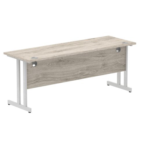 Impulse 1800x600 Desk GY Oak SL Leg