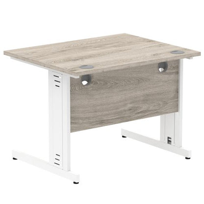 Impulse 1000x800 GY Oak WH Cable Leg