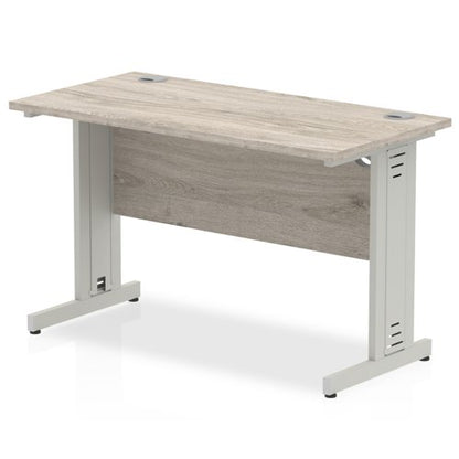 Impulse 1200x600 GY Oak SL Cable Leg