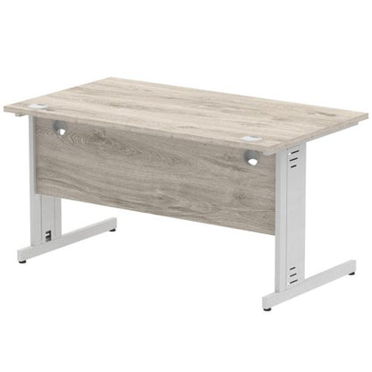 Impulse 1400x800 GY Oak SL Cable Leg