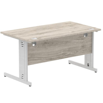 Impulse 1400x800 GY Oak SL Cable Leg