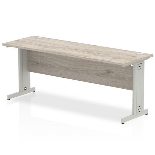 Impulse 1800x600 GY Oak SL Cable Leg