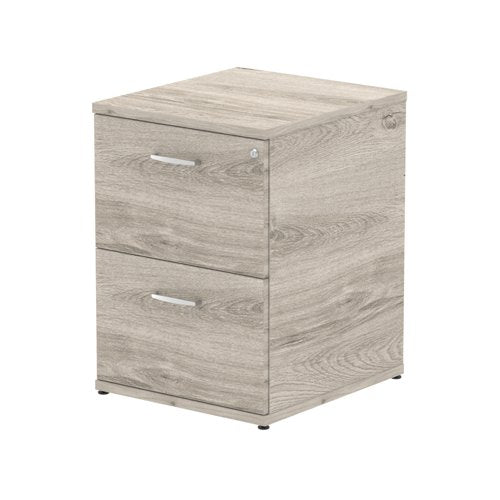 Impulse 2D Filing Cabinet GY Oak