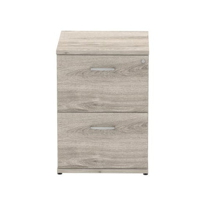 Impulse 2D Filing Cabinet GY Oak