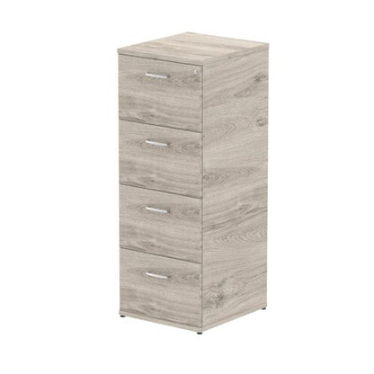 Impulse 4D Filing Cabinet GY Oak