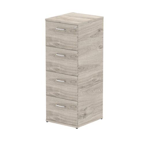 Impulse 4D Filing Cabinet GY Oak