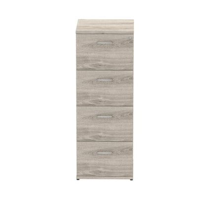 Impulse 4D Filing Cabinet GY Oak