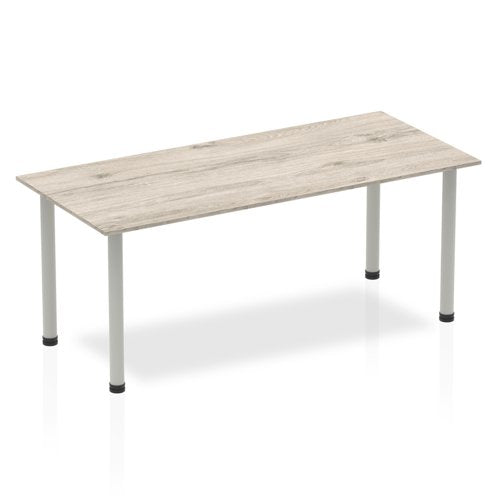 Impulse 1800mm Table GY Oak SL Leg