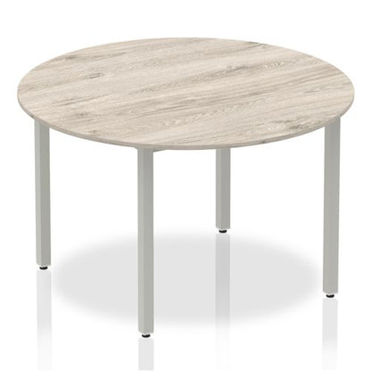 Impulse 1200 Circle Tbl GY Oak SL Leg