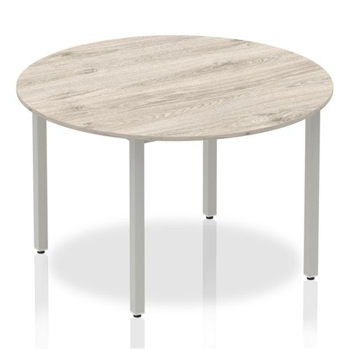 Impulse 1200 Circle Tbl GY Oak SL Leg