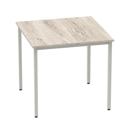 Impulse 800mm Table GY Oak SL Leg
