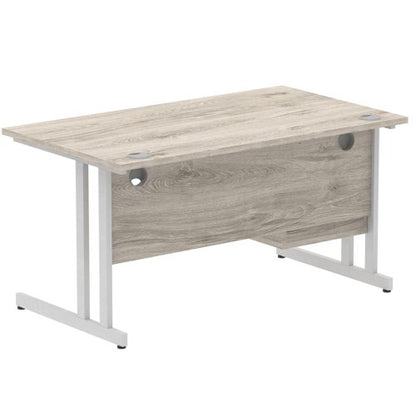 Impulse 1400 Desk GOak SL Fixed 2Ped