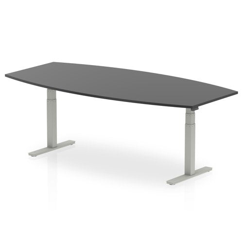 HighGloss 2400 Writabe Tble BK SL Leg
