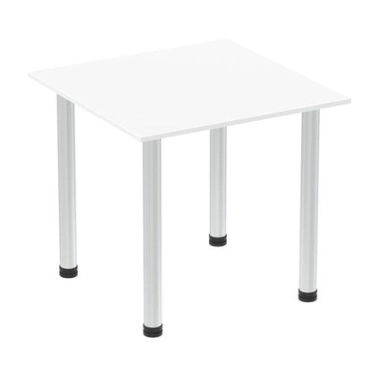 Impulse 800 Sq Tbl White Alum Leg
