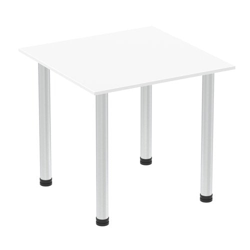 Impulse 800 Sq Tbl White Alum Leg