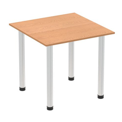 Impulse 800 Sq Tbl Oak Alum Leg