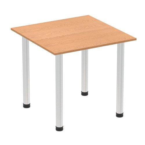 Impulse 800 Sq Tbl Oak Alum Leg