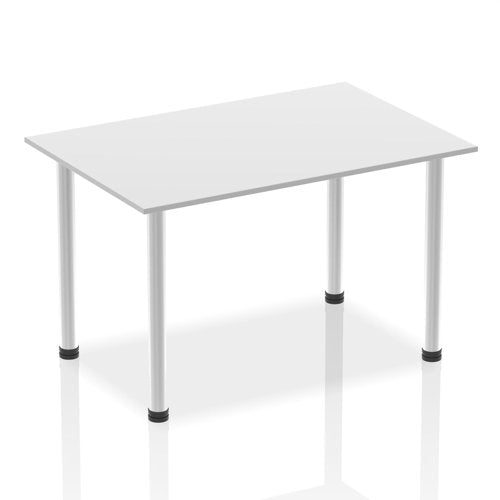 Impulse 1400mm Table White AL Leg