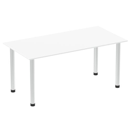 Impulse 1600mm Table White AL Leg