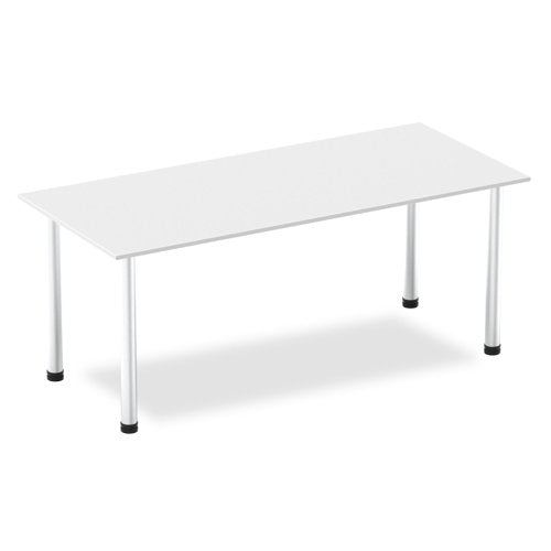 Impulse 1800mm Table White AL Leg