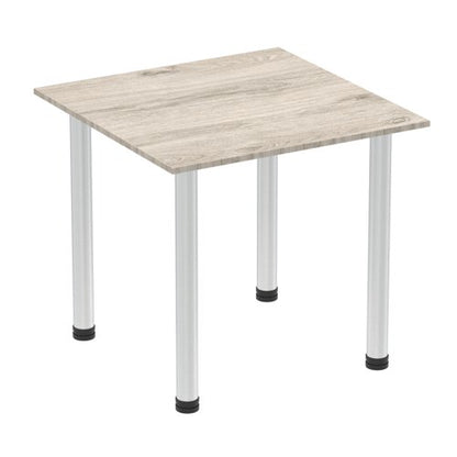 Impulse 800 Sq Tbl GY Oak Alum Leg