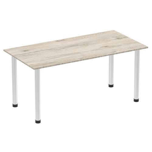 Impulse 1600mm Table GY Oak AL Leg