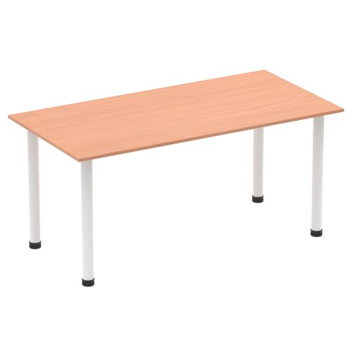 Impulse 1600mm Table Beech WH Leg